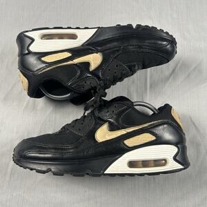 Nike Air Max 90 By You Custom Black And Tan Men’s Size 10.5 Runners FZ3984-900